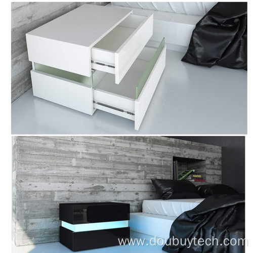 High Gloss Chest of Drawer with LED light
